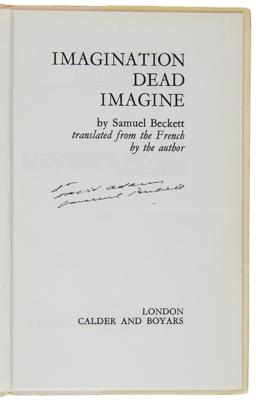 Lot #416 Samuel Beckett (4) Signed Books - Image 3