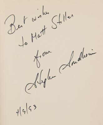 Lot #590 Stephen Sondheim Signed Book - West Side Story (First Edition) - Image 2