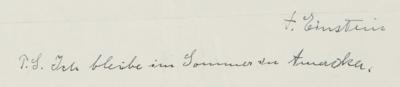 Lot #150 Albert Einstein Typed Letter Signed to Astronomer Arthur Beer - Image 2