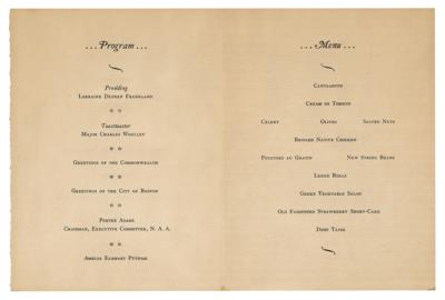 Lot #271 Amelia Earhart Signed National Aeronautic Association Dinner Menu - Image 2