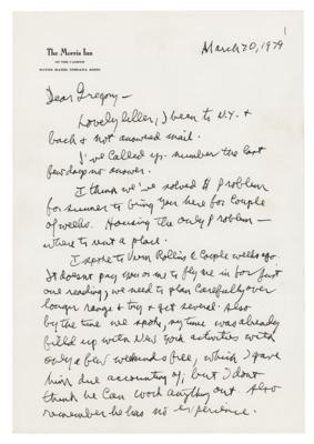 Lot #380 Allen Ginsberg Autograph Letter Signed to Fellow Beat Generation Poet Gregory Corso - Image 1