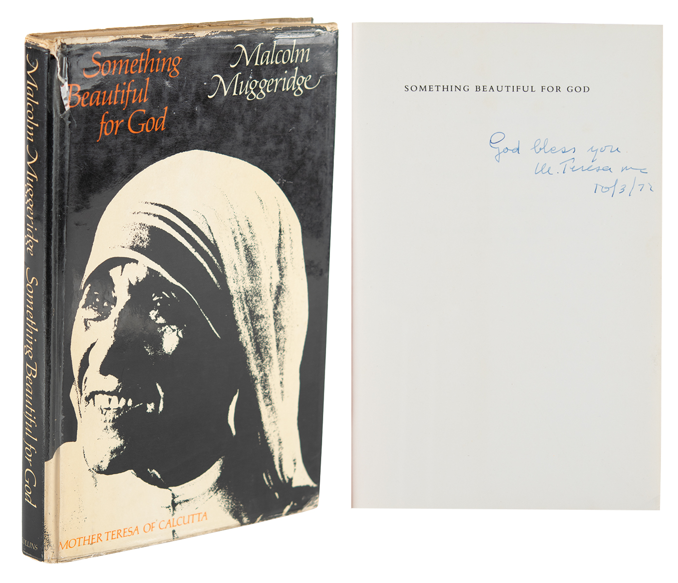 Lot #138 Mother Teresa Signed Book - Image 1