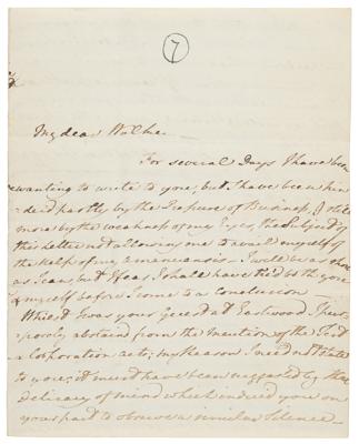 Lot #123 William Wilberforce Autograph Letter Signed on Politics and Abolition: 