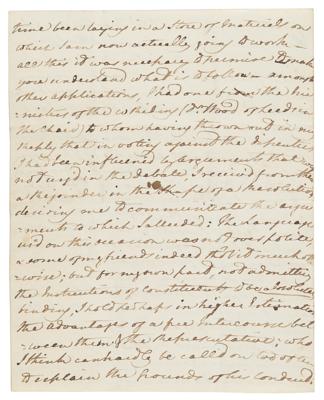 Lot #123 William Wilberforce Autograph Letter Signed on Politics and Abolition: 