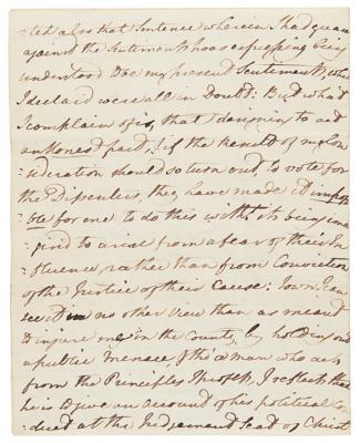 Lot #123 William Wilberforce Autograph Letter Signed on Politics and Abolition: 