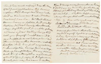 Lot #123 William Wilberforce Autograph Letter Signed on Politics and Abolition: 