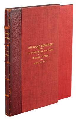 Lot #38 Theodore Roosevelt Typed Letter Signed on Death Penalty - Image 3