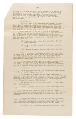 Lot #41 Franklin D. Roosevelt Signed Presidential Campaign Speech (1932) - Image 6