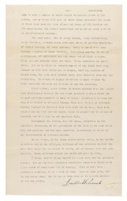 Lot #40 Franklin D. Roosevelt Signed Presidential