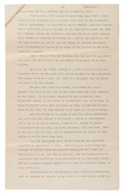 Lot #40 Franklin D. Roosevelt Signed Presidential Nomination Acceptance Speech (1932): 