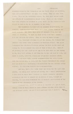 Lot #40 Franklin D. Roosevelt Signed Presidential Nomination Acceptance Speech (1932): 