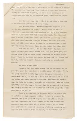 Lot #40 Franklin D. Roosevelt Signed Presidential Nomination Acceptance Speech (1932): 