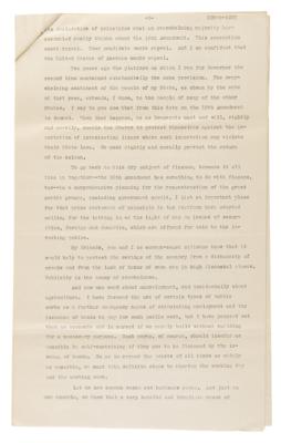 Lot #40 Franklin D. Roosevelt Signed Presidential Nomination Acceptance Speech (1932): 