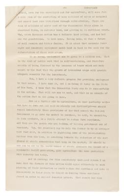 Lot #40 Franklin D. Roosevelt Signed Presidential Nomination Acceptance Speech (1932): 