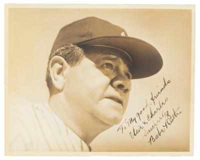 Lot #902 Babe Ruth Boldly Signed Photograph - Image 1