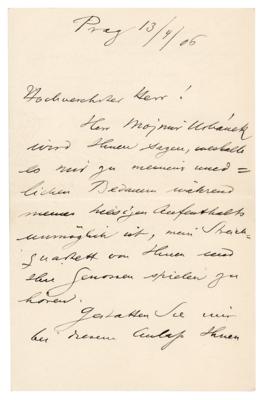 Lot #506 Edvard Grieg Autograph Letter Signed - Image 1