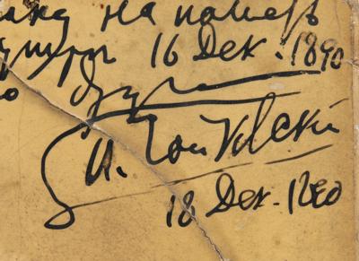 Lot #516 Pyotr Ilyich Tchaikovsky Signed Photograph (One Day After Premiere of The Queen of Spades) - Image 2