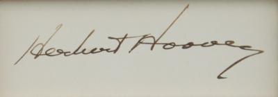 Lot #97 Presidents (4) Signatures ? Grover Cleveland, Benjamin Harrison, Rutherford B. Hayes, and Herbert Hoover - Image 5
