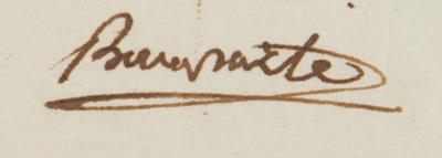 Lot #249 Napoleon Letter Signed Granting Forgiveness to a Double-Agent Spy in the French Republic: 