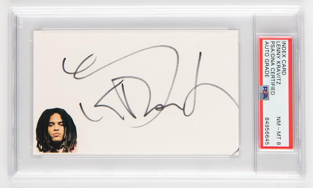 Lenny Kravitz Signature - PSA NM-MT 8 | RR Auction
