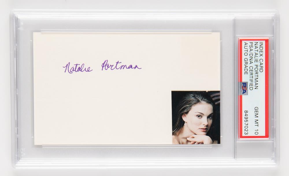 Natalie Portman Signature - PSA GEM MT 10 | RR Auction