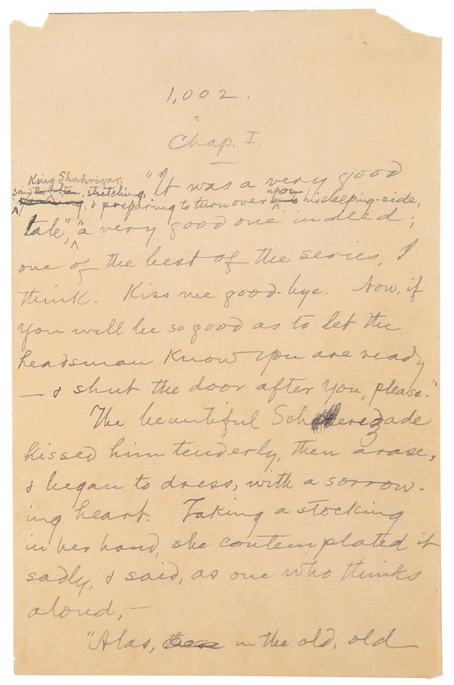 manuscrito Mark Twain