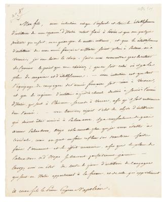 Lot #315 Napoleon Letter Signed with Rare Full Signature, Addressing 