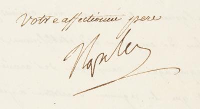 Lot #315 Napoleon Letter Signed with Rare Full Signature, Addressing 