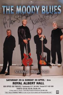 Lot #735 Moody Blues Signed Concert Poster - Image 1