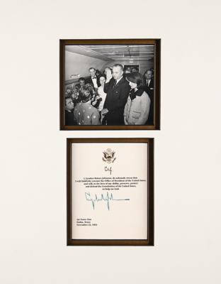 Lot #68 Lyndon B. Johnson Signed Mock Oath of Office - Image 1