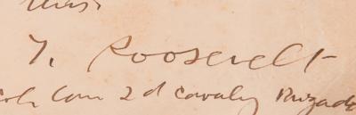 Lot #95 Theodore Roosevelt Autograph Letter Signed as 'Rough Rider' Commander in Cuba - Image 3