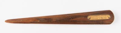 Lot #347 Horatio Nelson: HMS Victory Wooden Artifact Letter Opener - Image 2