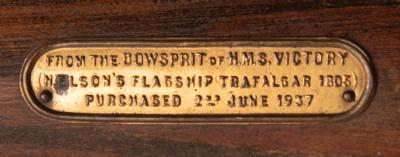 Lot #347 Horatio Nelson: HMS Victory Wooden Artifact Letter Opener - Image 4