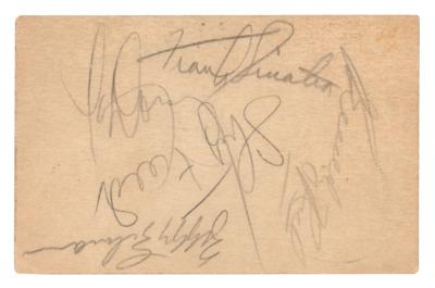 Lot #934 Frank Sinatra and Bandleaders Signatures - Image 1