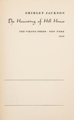 Lot #562 Shirley Jackson: The Haunting of Hill House (First Edition) - Image 2