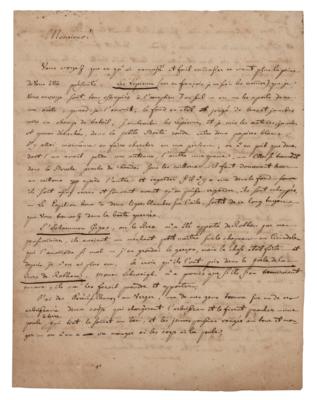 Lot #250 J. F. Oberlin Autograph Letter Signed - Image 1