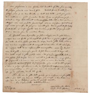Lot #250 J. F. Oberlin Autograph Letter Signed - Image 2