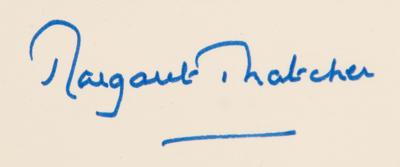 Lot #295 Margaret Thatcher Signed Book - Image 2