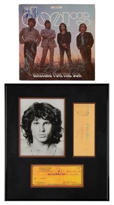 Lot #599 The Doors: Jim Morrison Signed Check and Waiting for the Sun Album Signed by (3) Members - Image 1