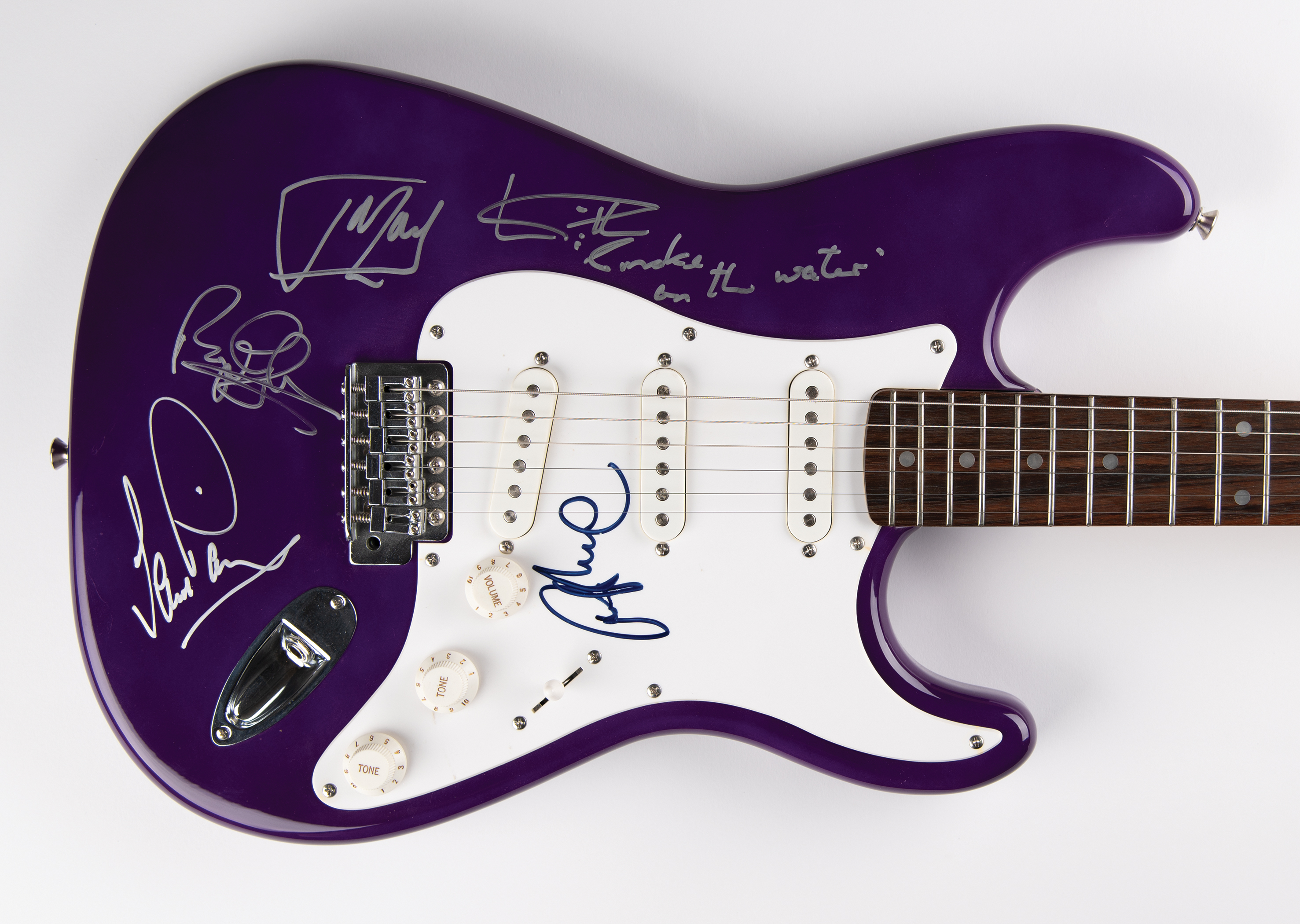 Lot #712 Deep Purple Signed Electric Guitar - Image 1