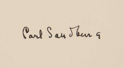 Lot #570 Carl Sandburg Signed Book - Image 2