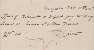 Lot #353 David Porter Autograph Document Signed - Image 2