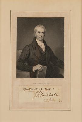 Lot #242 John Marshall Signature - Image 1