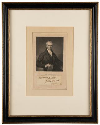 Lot #242 John Marshall Signature - Image 2