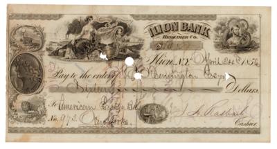 Lot #277 Samuel Remington Signed Check - Image 2