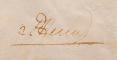 Lot #118 Patrick Henry Document Signed as Governor of Virginia - Image 3