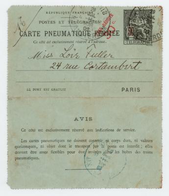 Lot #492 Auguste Rodin Autograph Letter Signed to Loie Fuller - Image 2