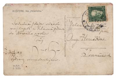 Lot #487 Alphonse Mucha Autograph Letter Signed - Image 1