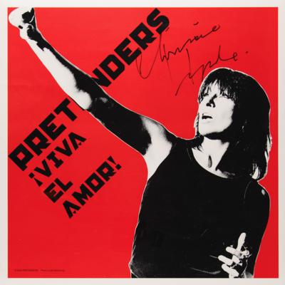 Lot #751 The Pretenders: Chrissie Hynde Signed Poster - Image 1