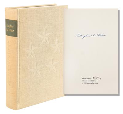 Lot #341 Douglas MacArthur Signed Book (From Herbert Hoover's Collection) - Image 1